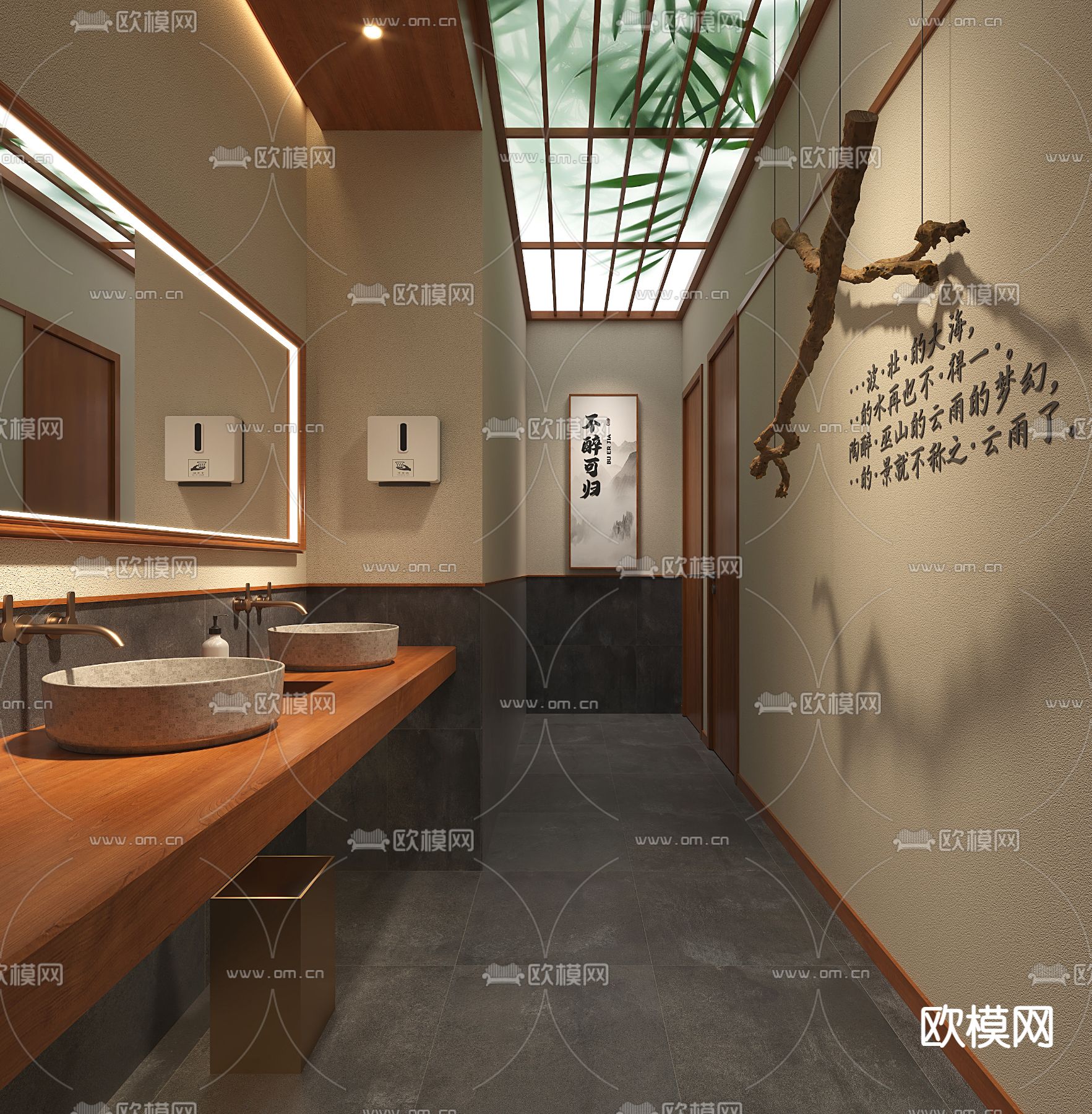 公共卫生间 公厕3d模型下载