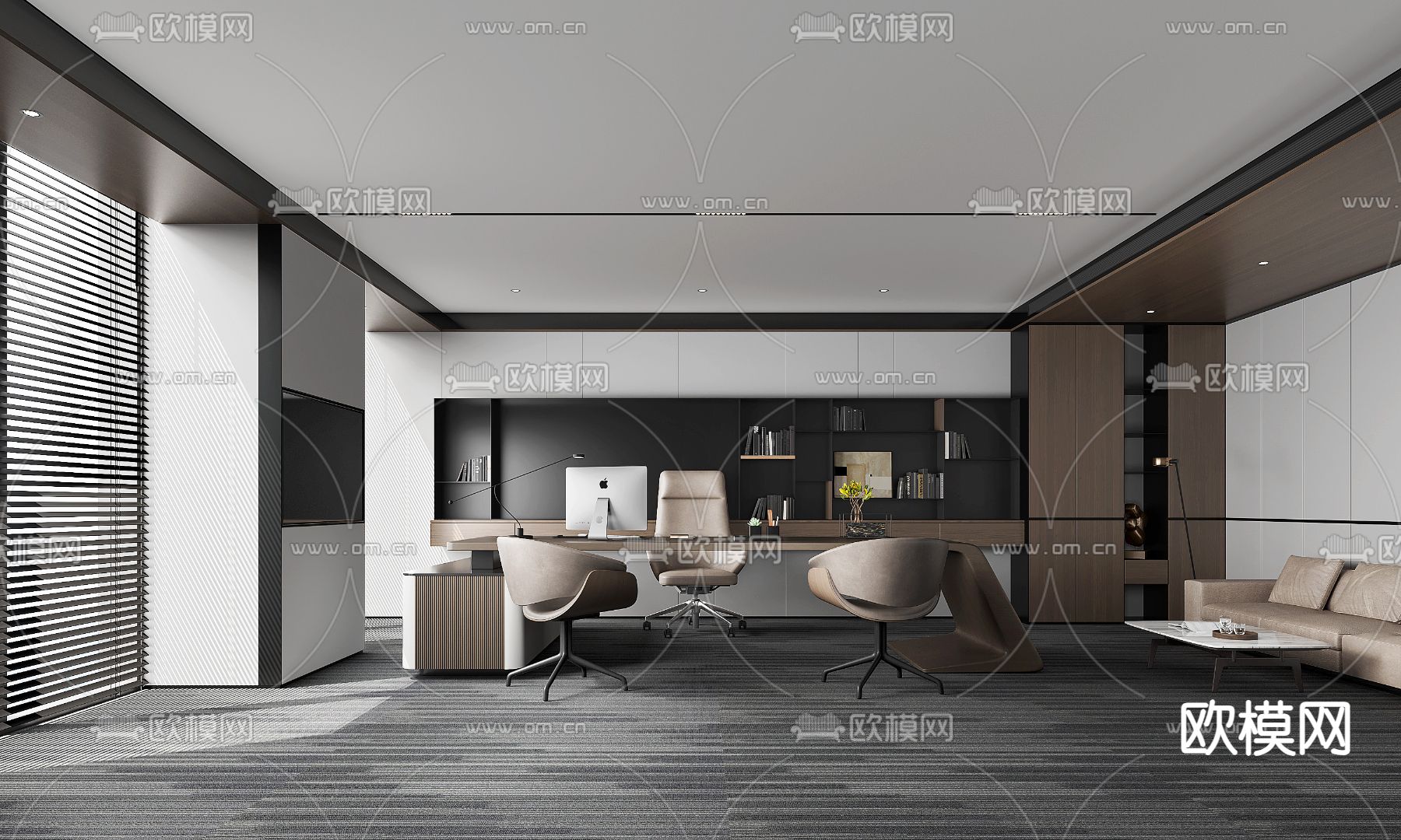总经理室 董事长室3d模型下载