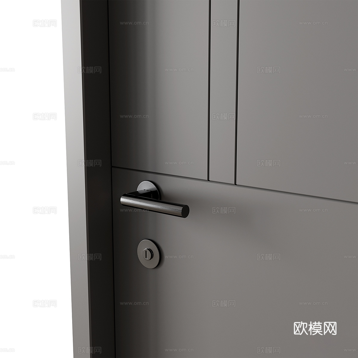 现代意式极简室内单开门3d模型