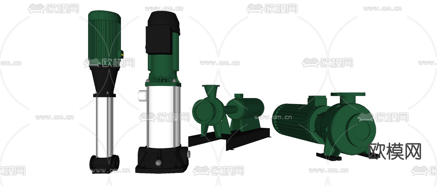电机 气泵 水泵 工业设备 离心泵su模型