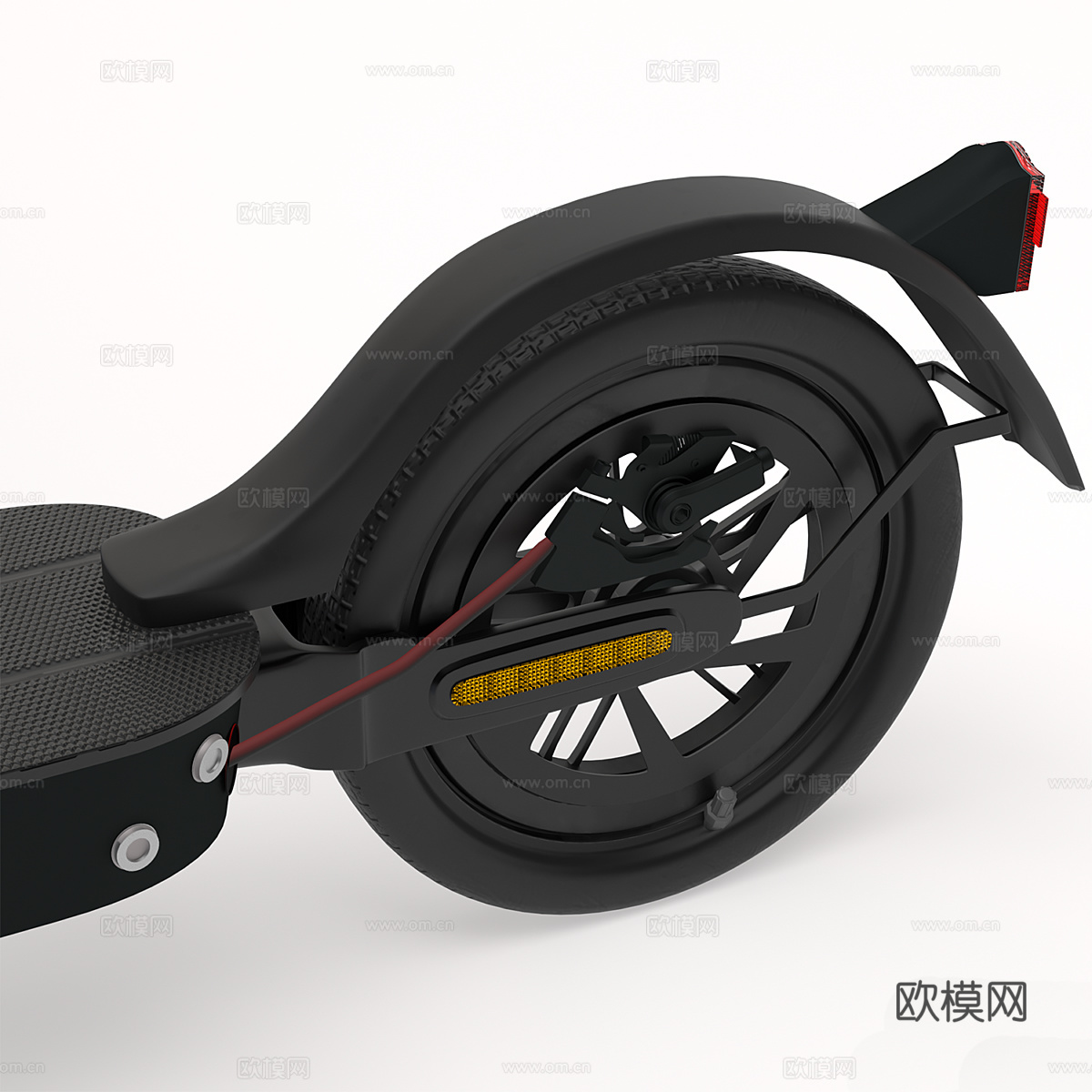 电动滑板车和滑板车停车架3d模型