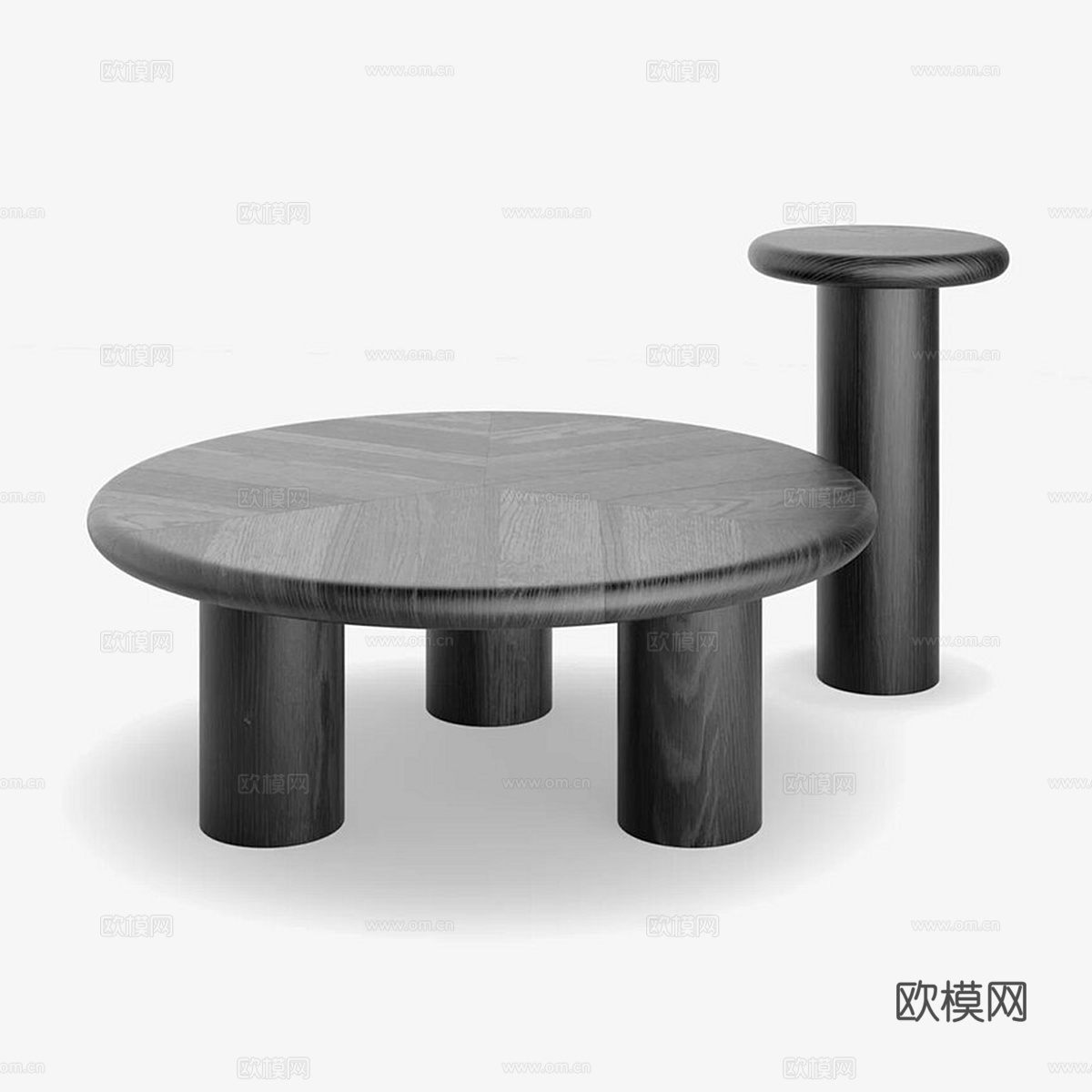 北欧简约茶几 茶几 简约茶几 客厅茶几 木质茶几3d模型