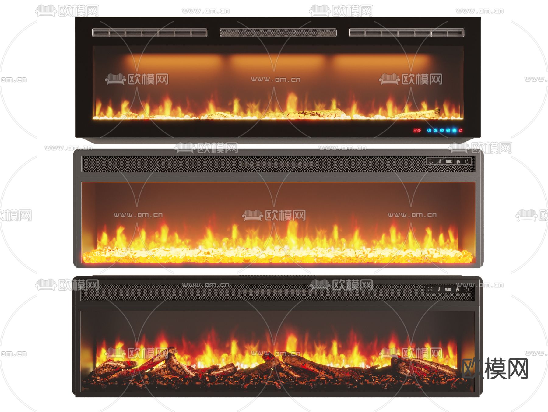 电子壁炉 雾化壁炉su模型下载（渲染图2）