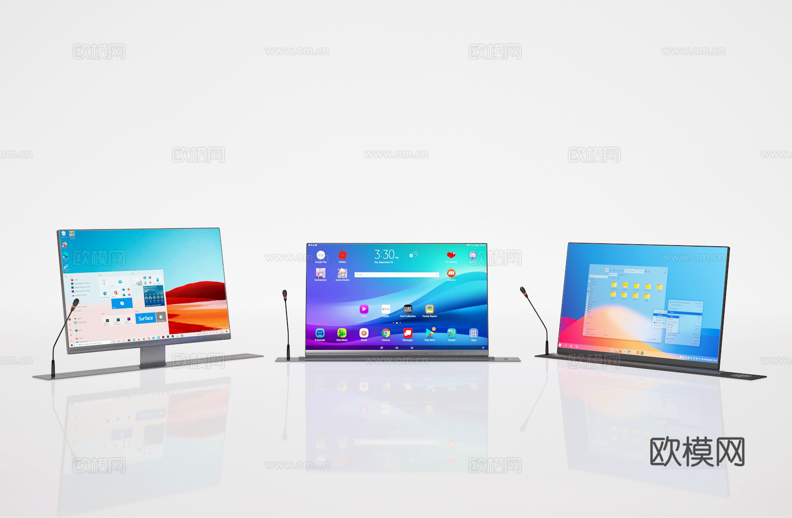 升降屏3d模型