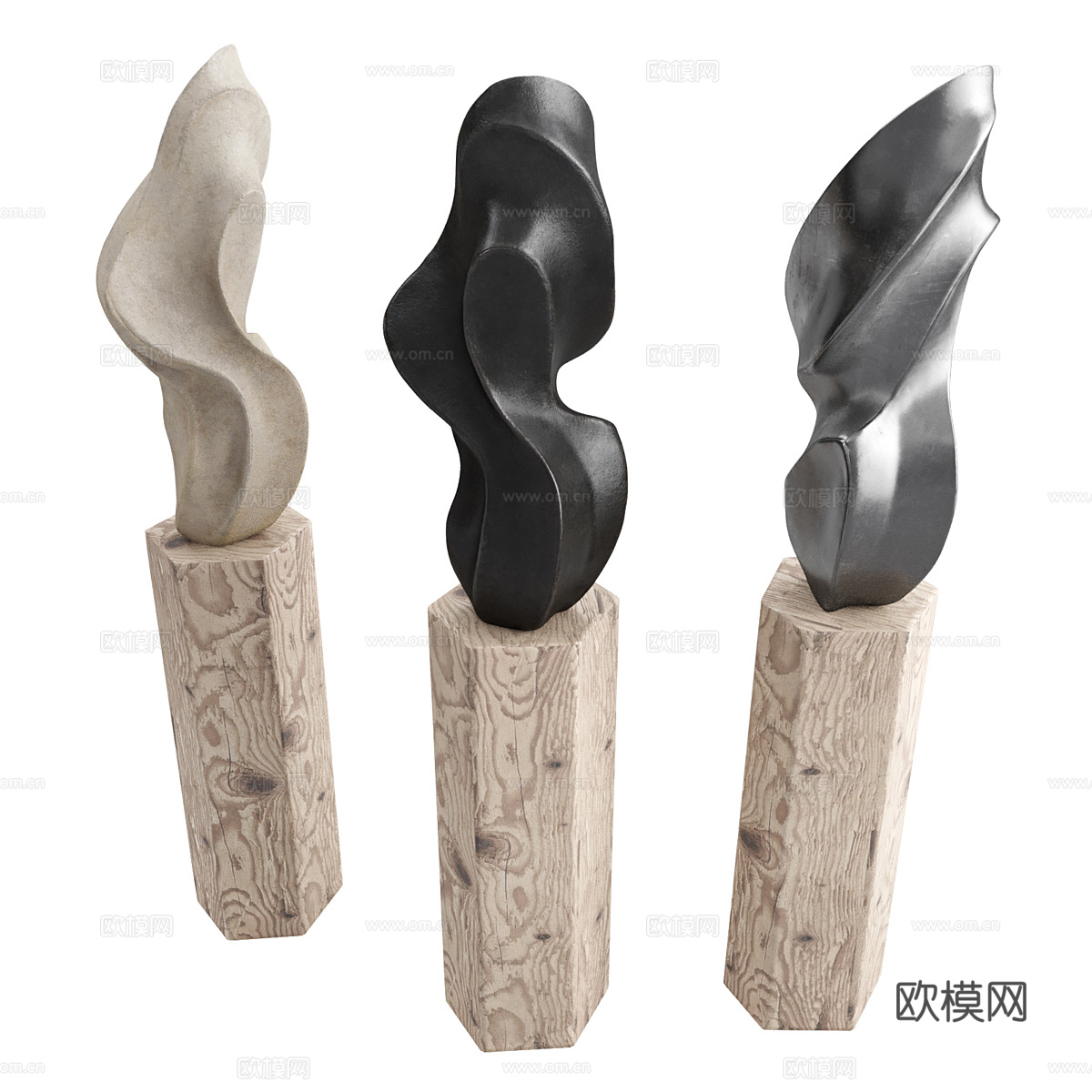 现代艺术雕塑 抽象雕塑3d模型