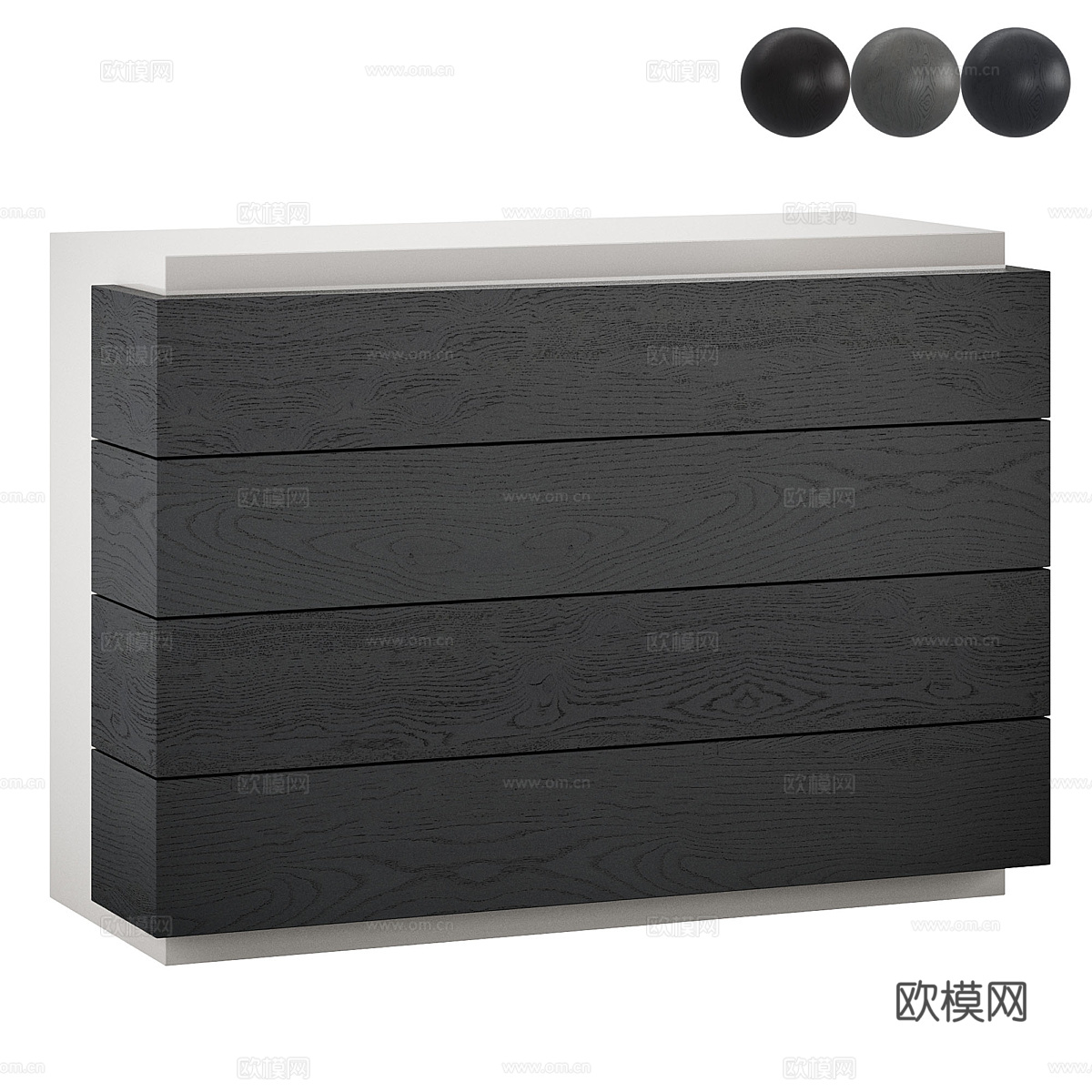 北欧简约装饰边柜 边柜 简约边柜 矮柜3d模型3d模型