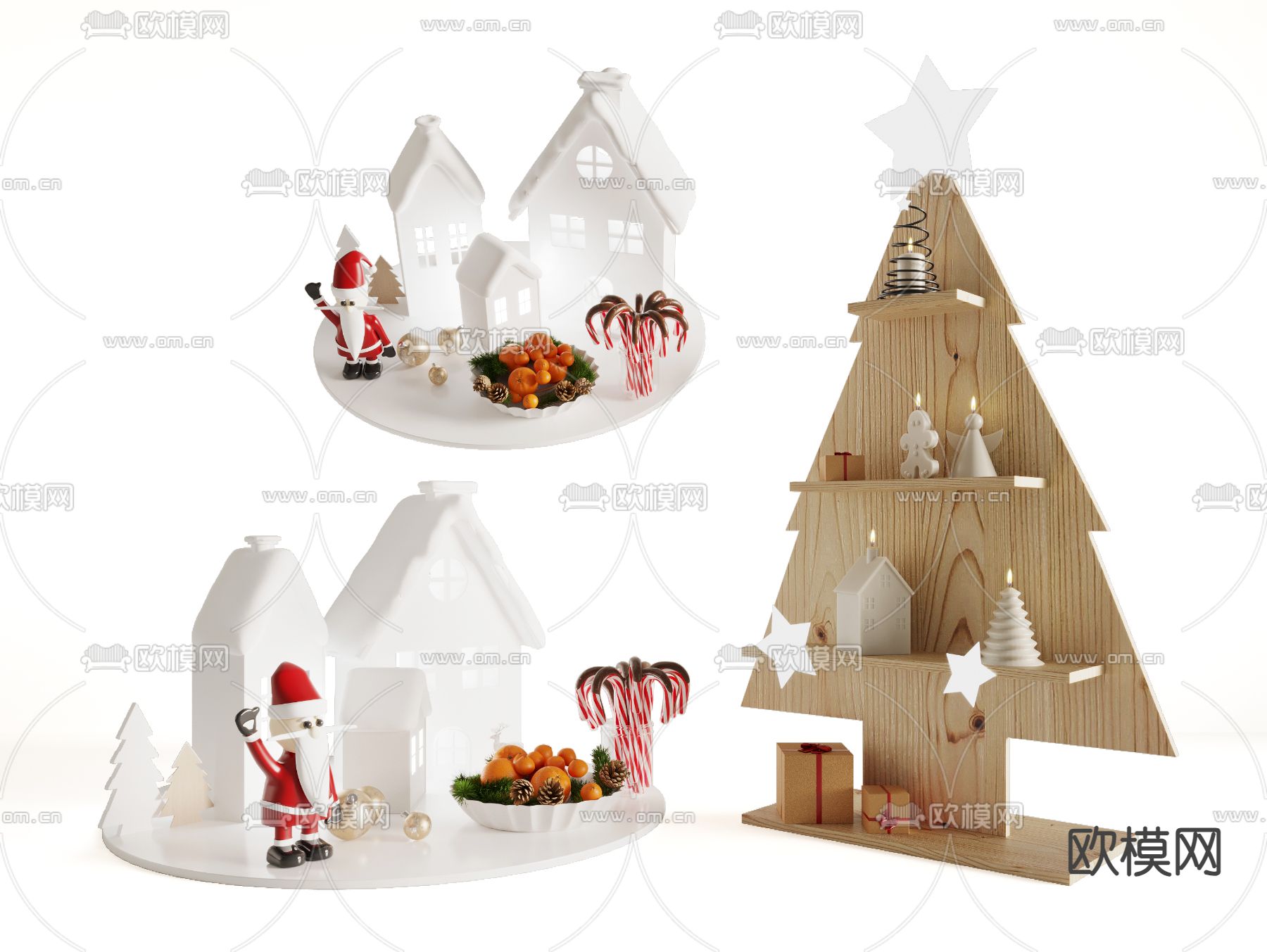 圣诞节装饰 节日摆件su模型