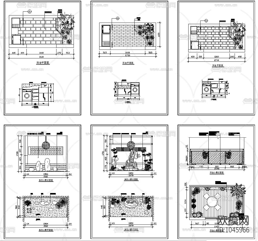 室内景观假山图库下载（渲染图2）