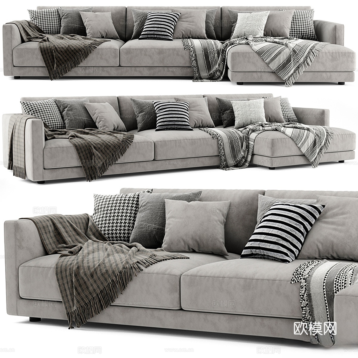 Poliform Bristol Chaise Longue3d模型
