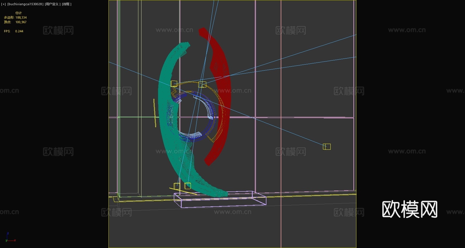 现代摆件抽象摆件现代雕塑异形雕塑3d模型