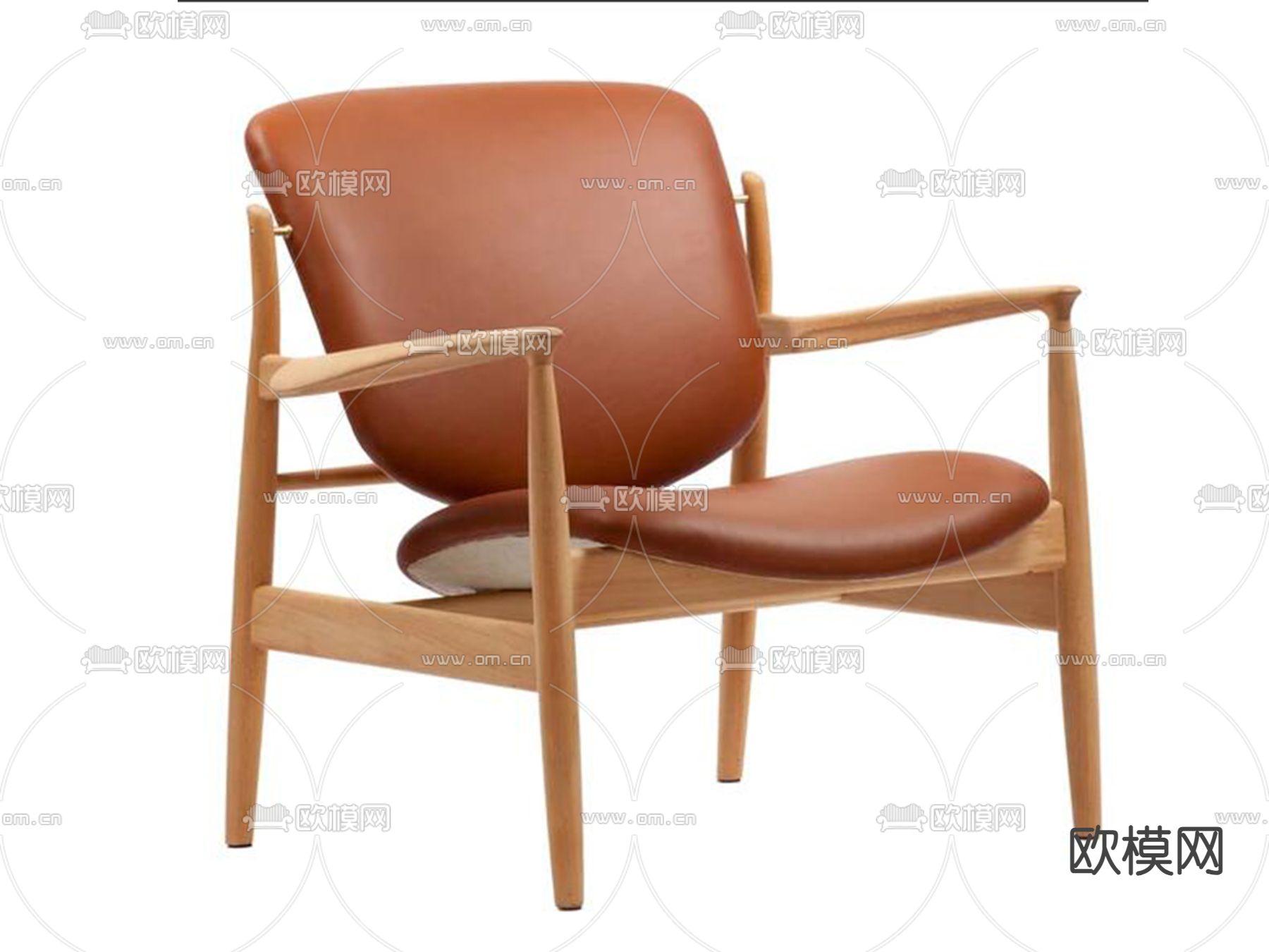 北欧休闲椅su模型下载（渲染图1）