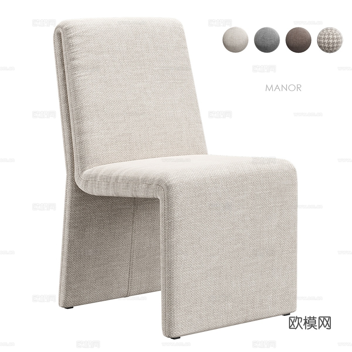 Manor 椅子 West Elm3d模型