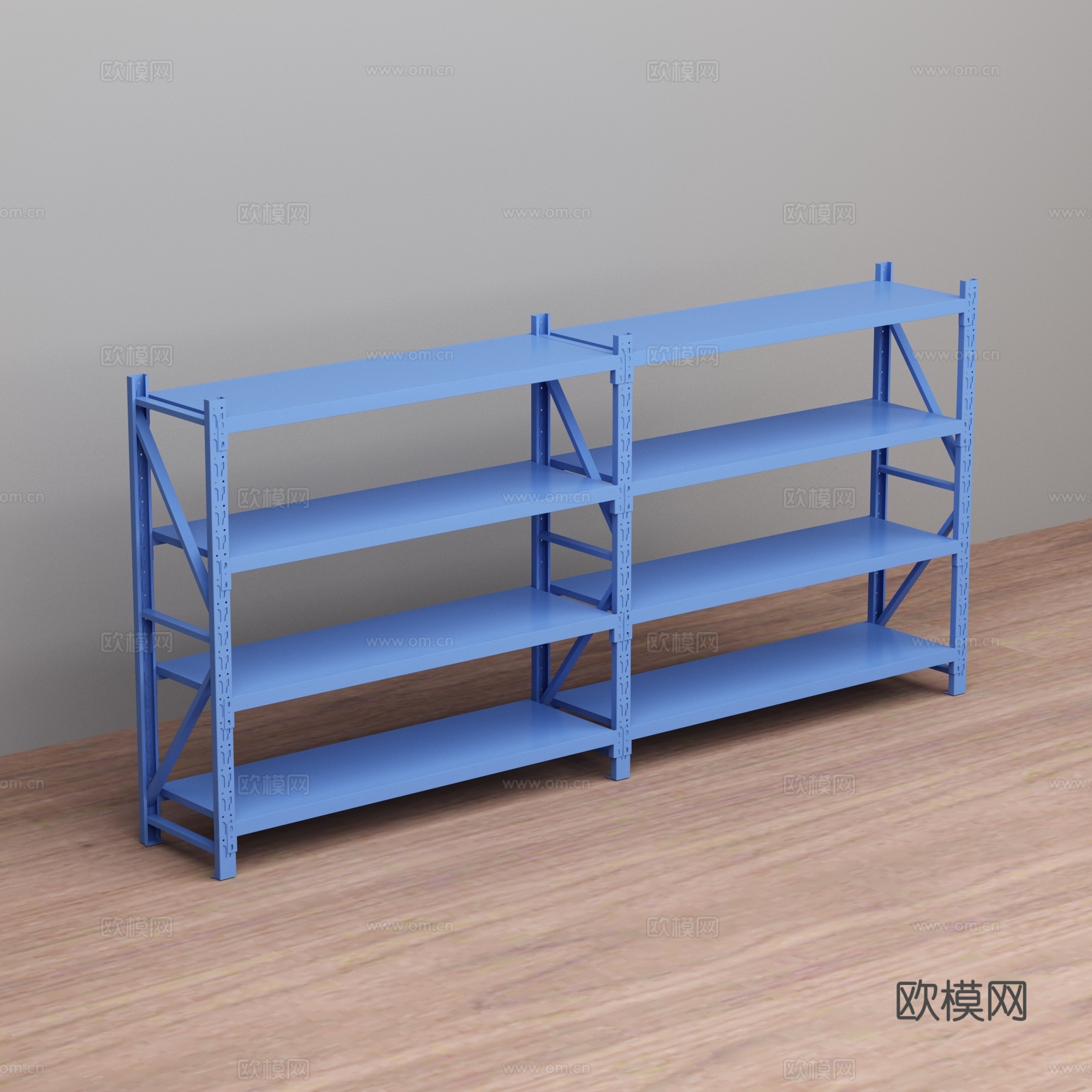 仓库货物储藏货架3d模型
