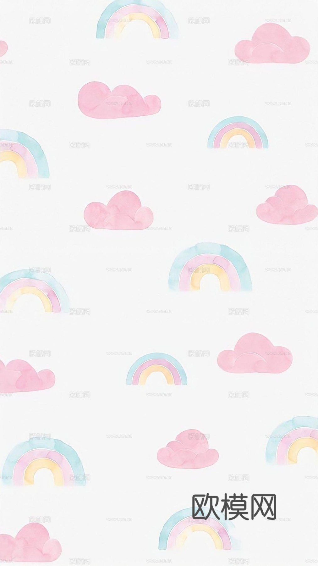 儿童房粉色壁纸