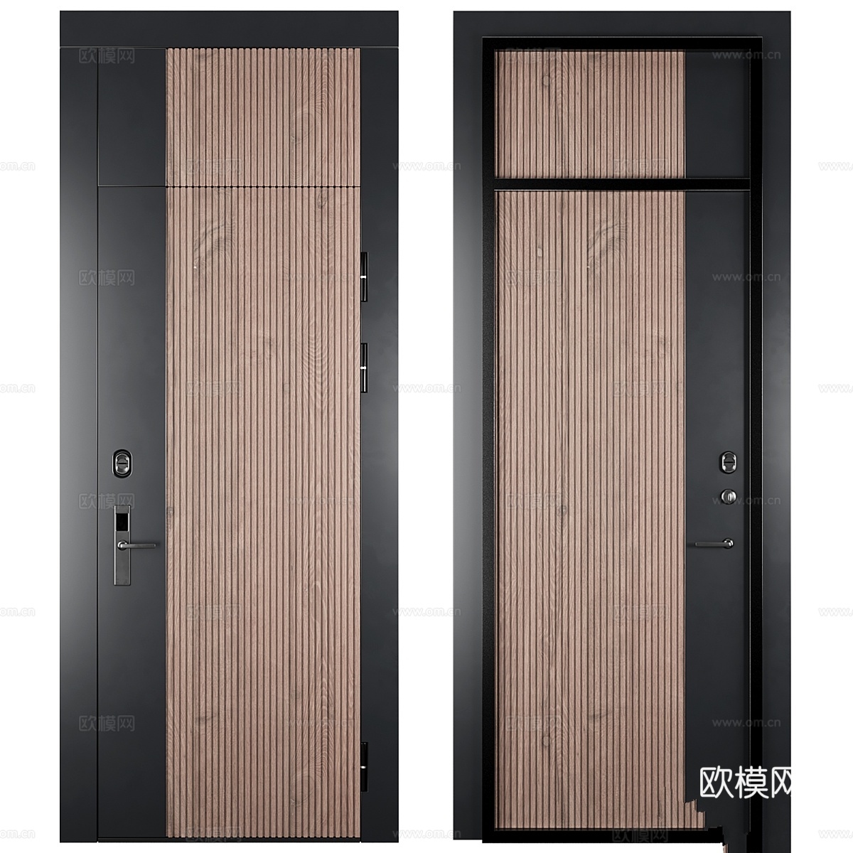 入口门现代款193d模型