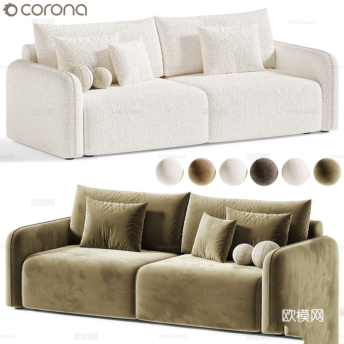 Sofa Kartos, Sofa Kartos3d模型