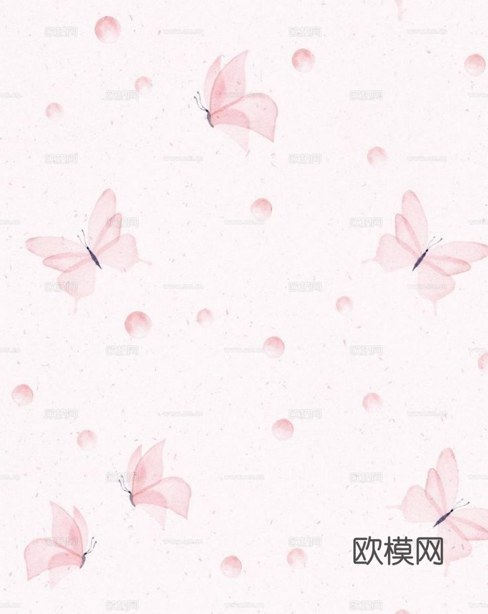 儿童房粉色壁纸