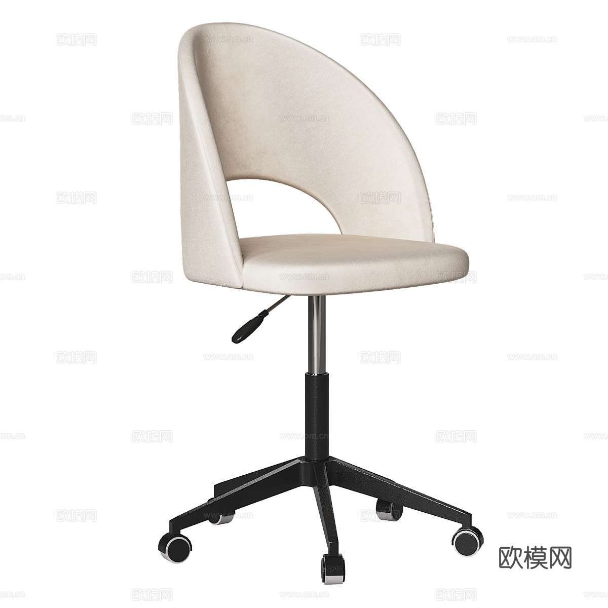 现代北欧书桌椅3d模型