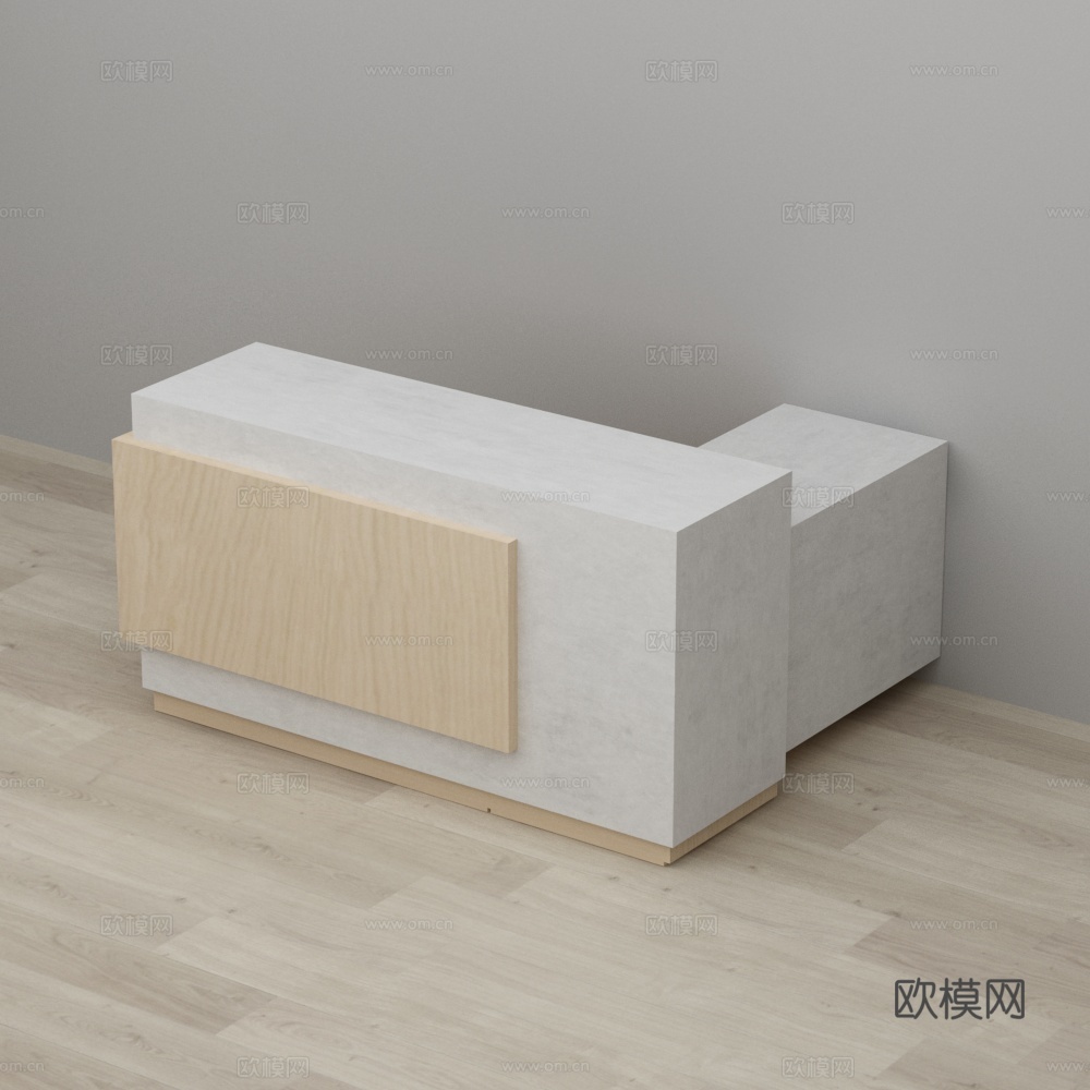 大理石收银台3d模型