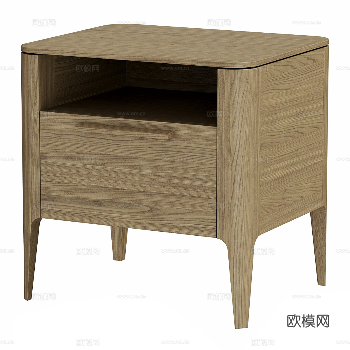 北欧简约床头柜  床头柜  简约床头柜  矮柜3d模型
