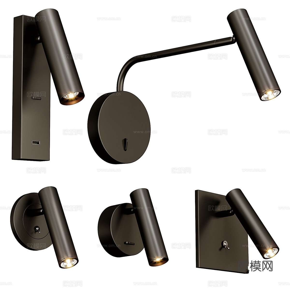 Enna LED灯具套装3d模型
