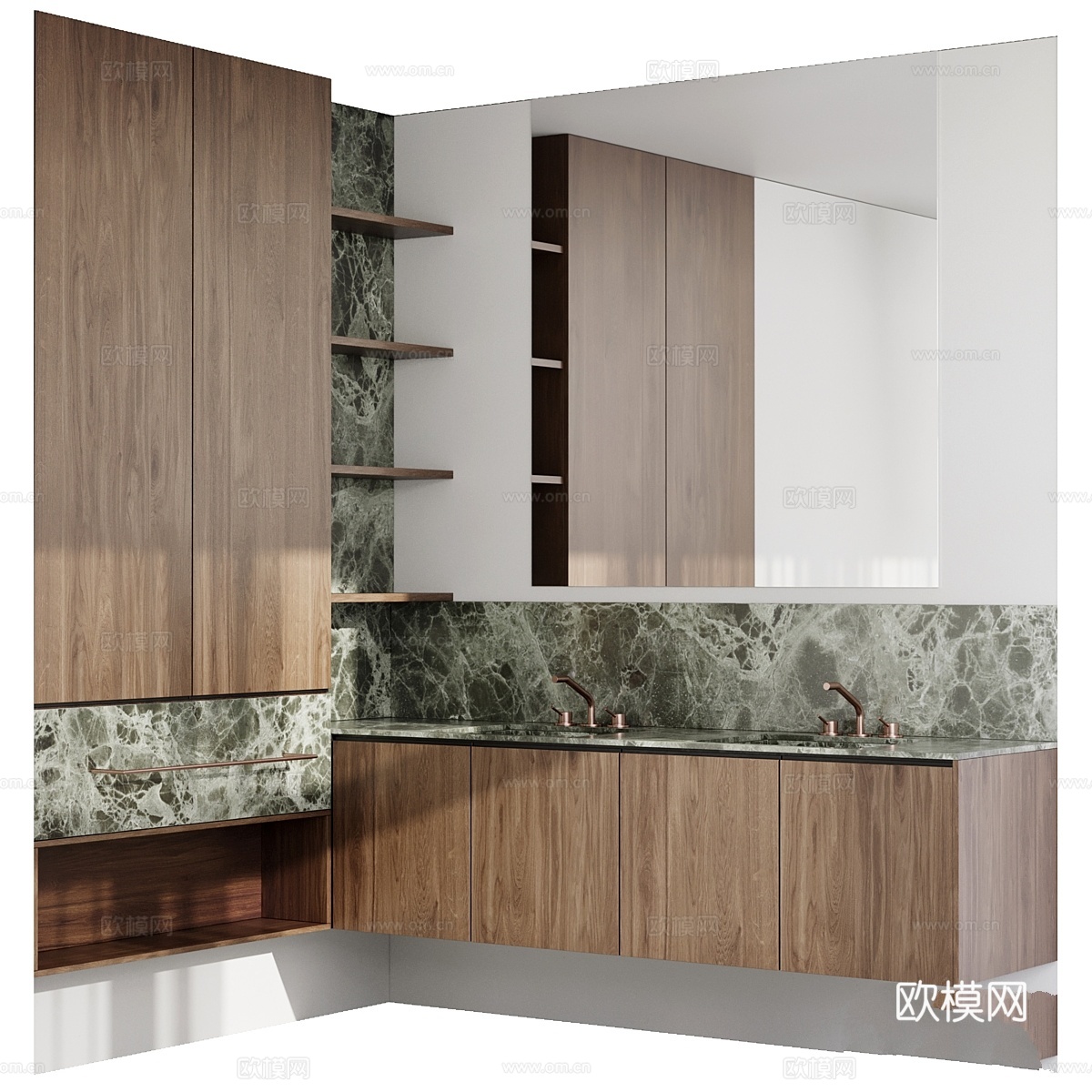 Fauset Bathroom 系列 107 浴室家具3d模型
