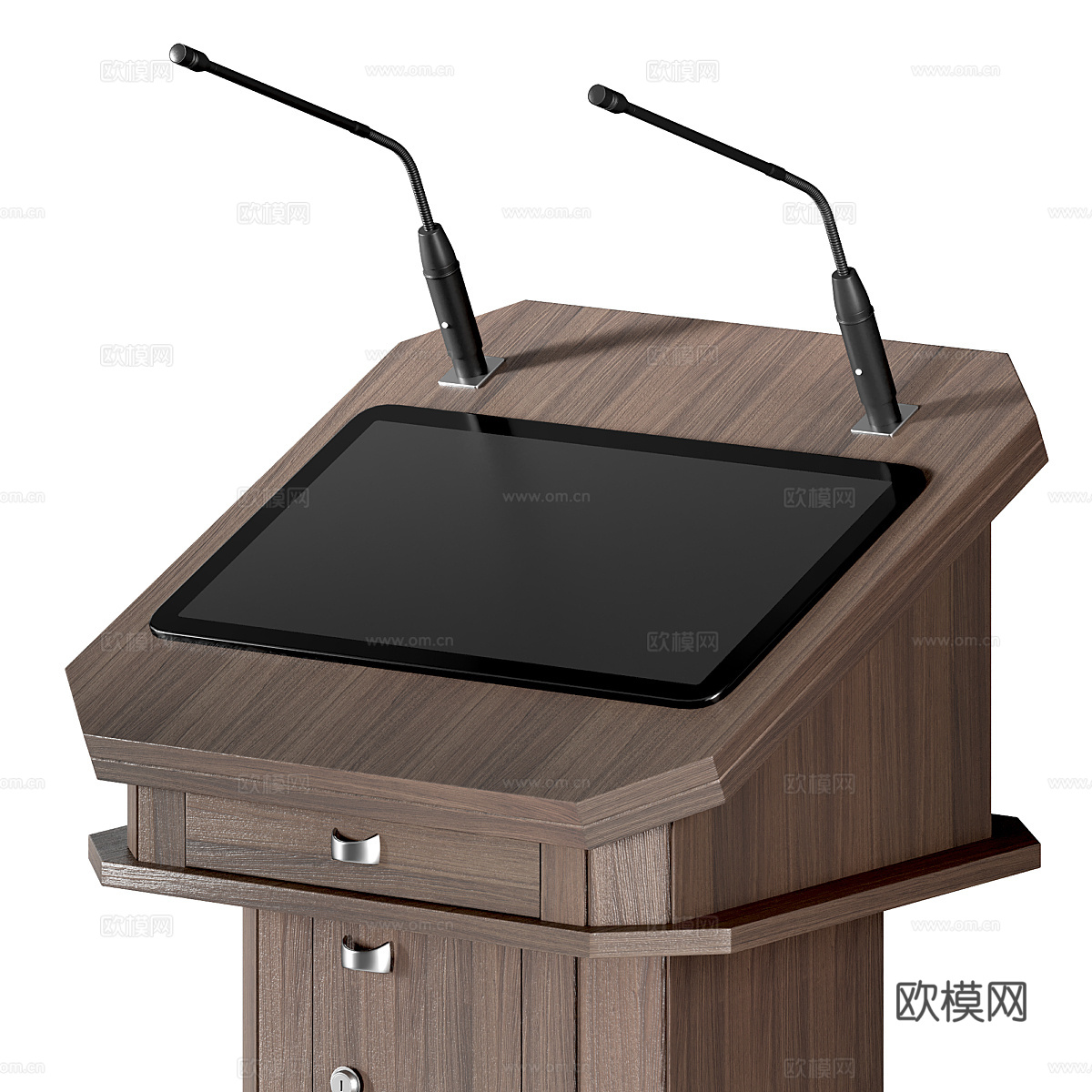 现代意式 Athena 互动式讲台3d模型