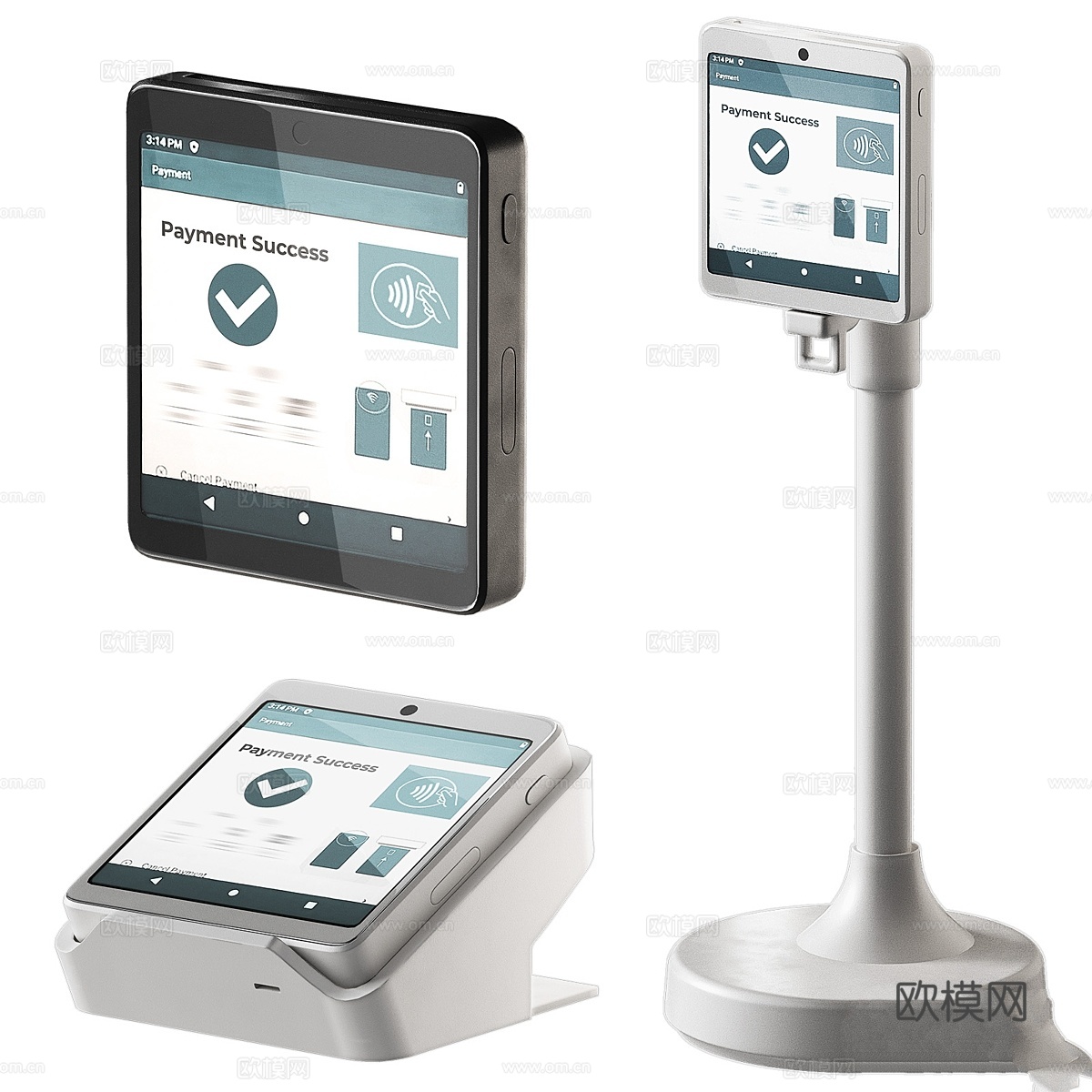 POS 终端3d模型
