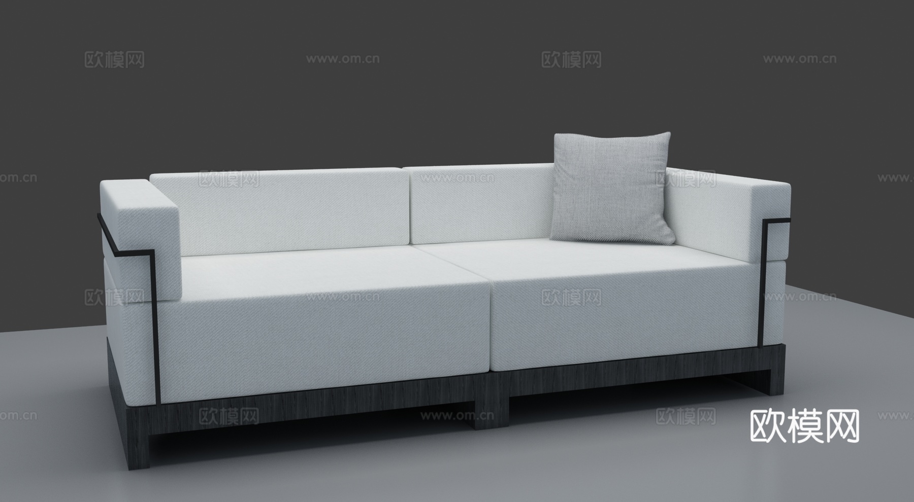 现代沙发 简洁沙发 双人沙发 沙发3d模型