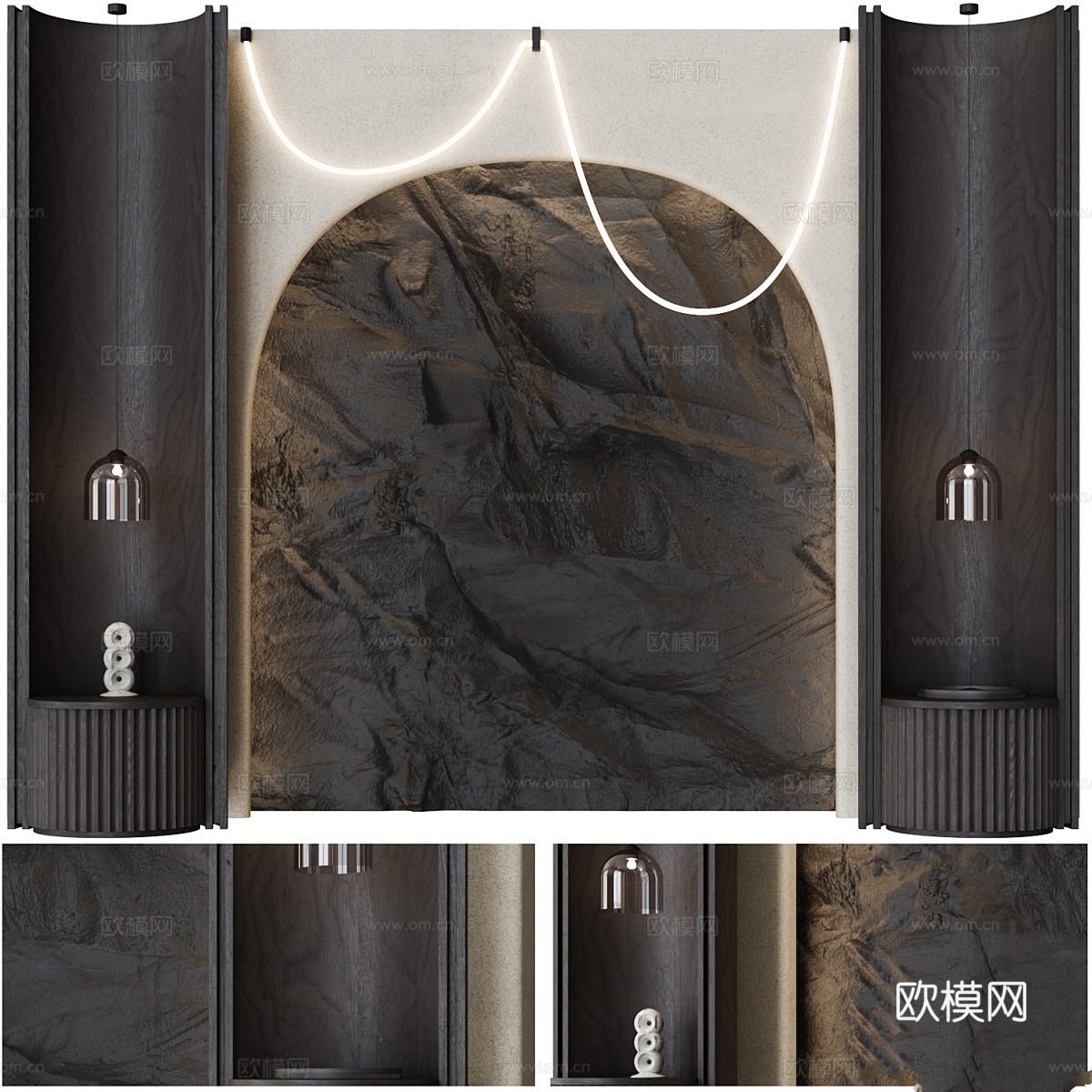 床头板23d模型
