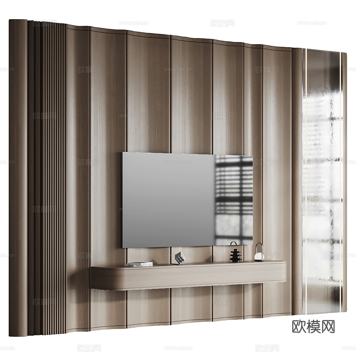 床头板 093d模型