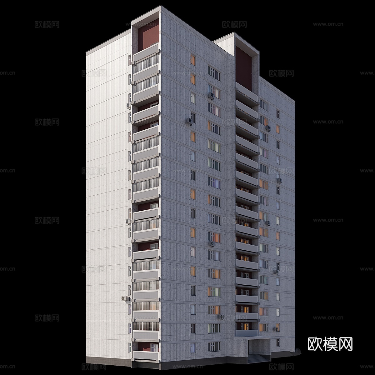 标准房屋系列 II-68-013d模型