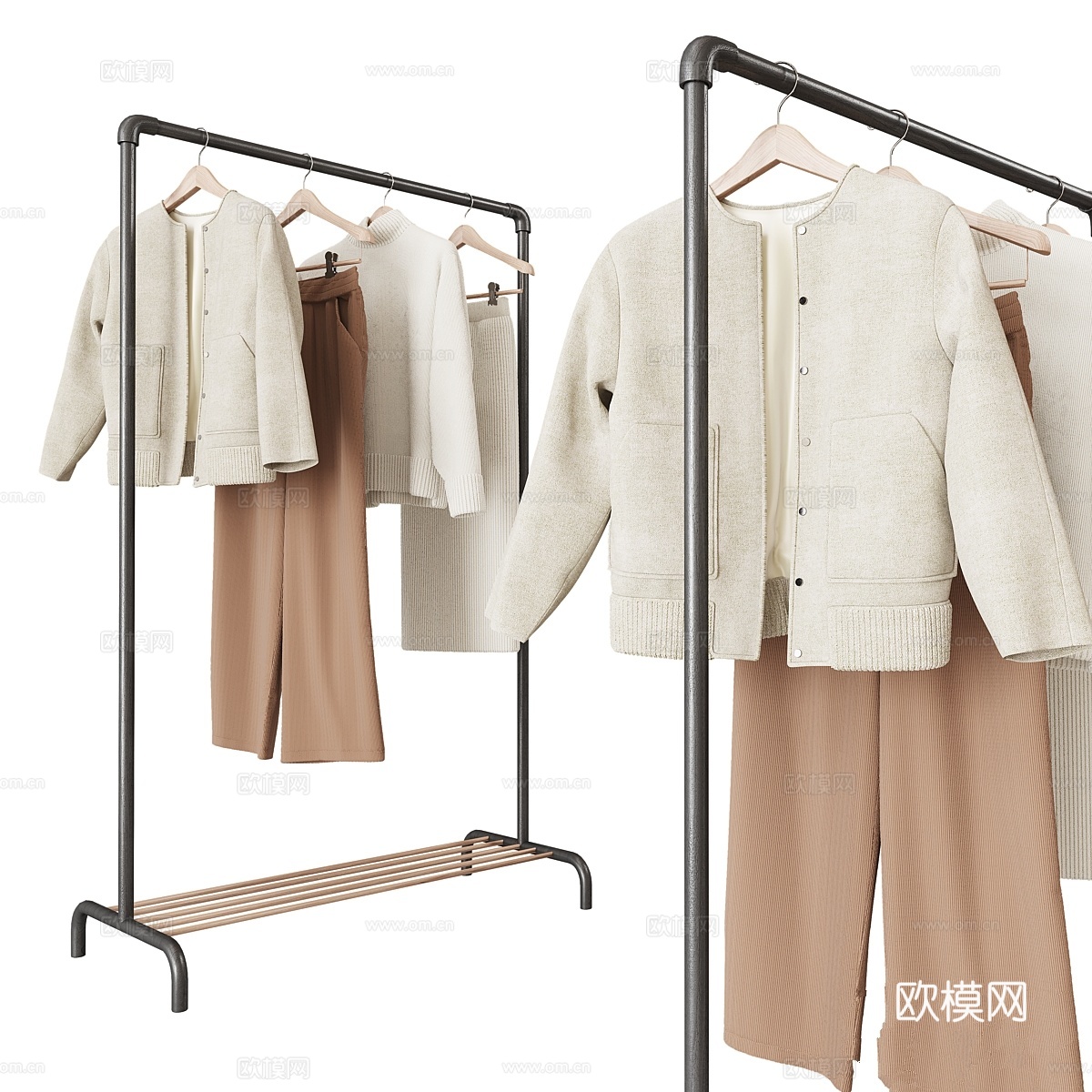 女性服装套装 133d模型