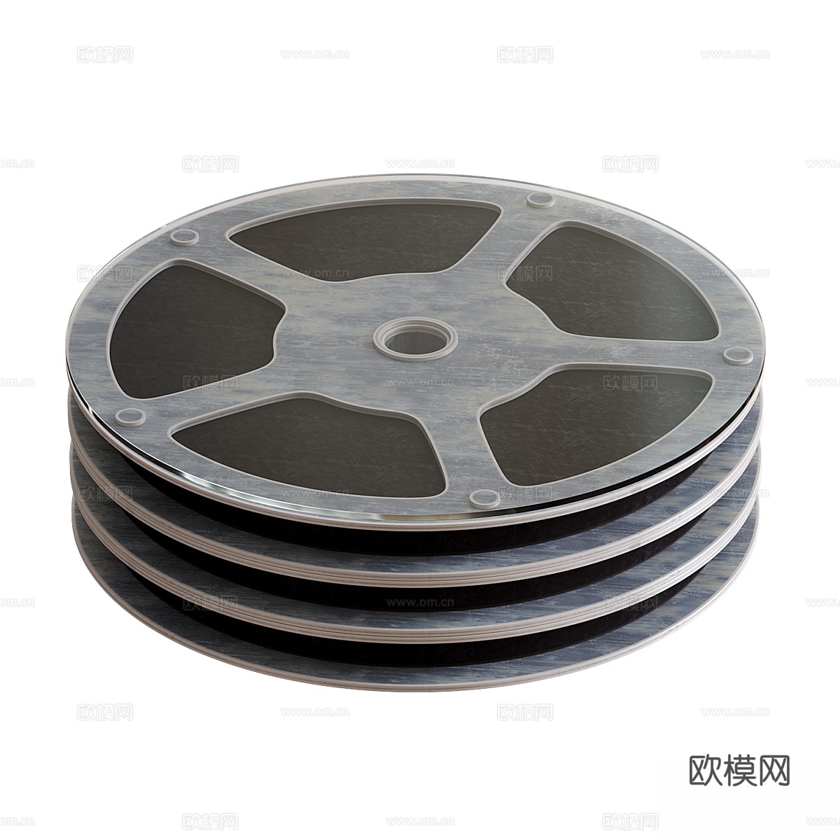 线轴咖啡桌3d模型