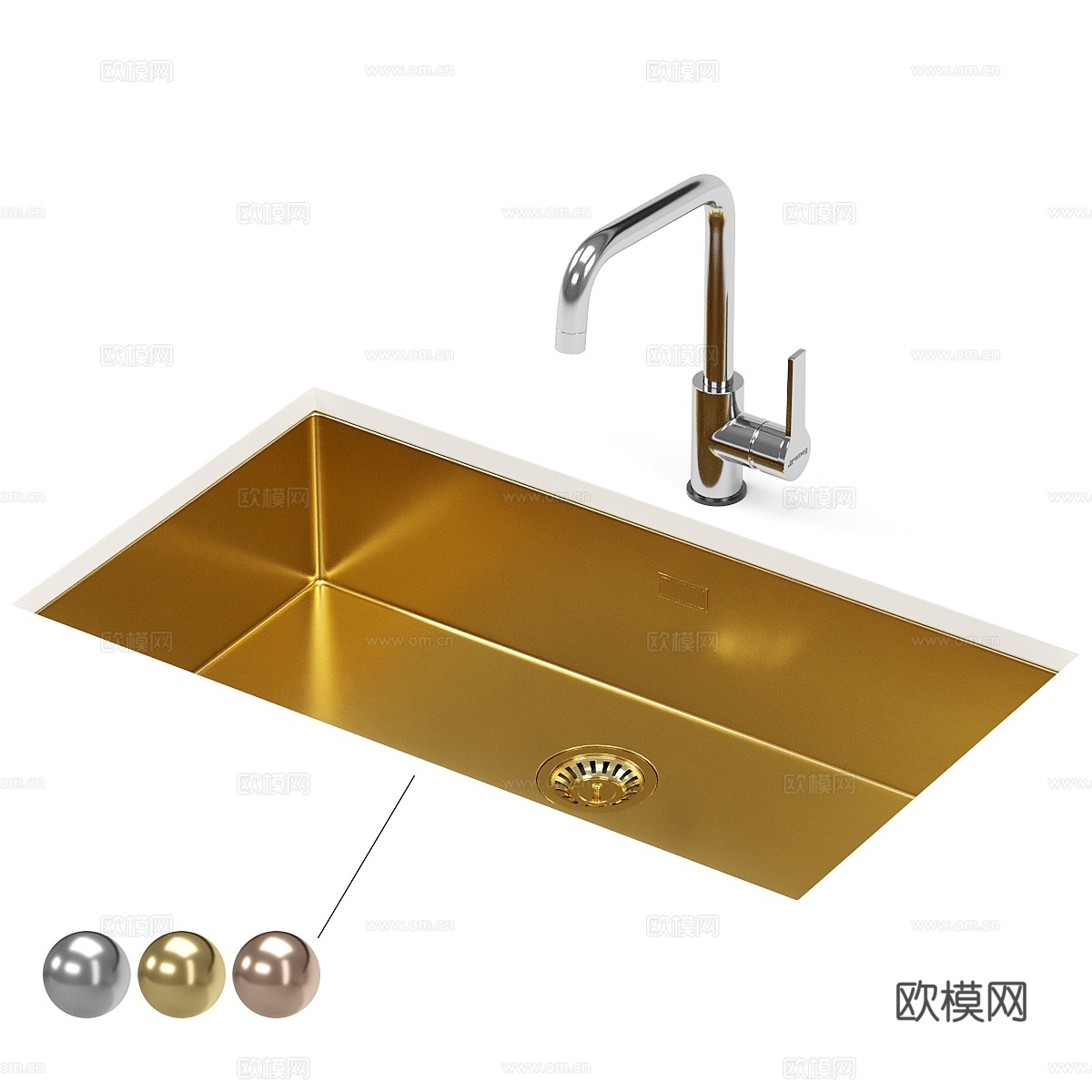 SMEG 厨房水槽 VSTR71BRX3d模型