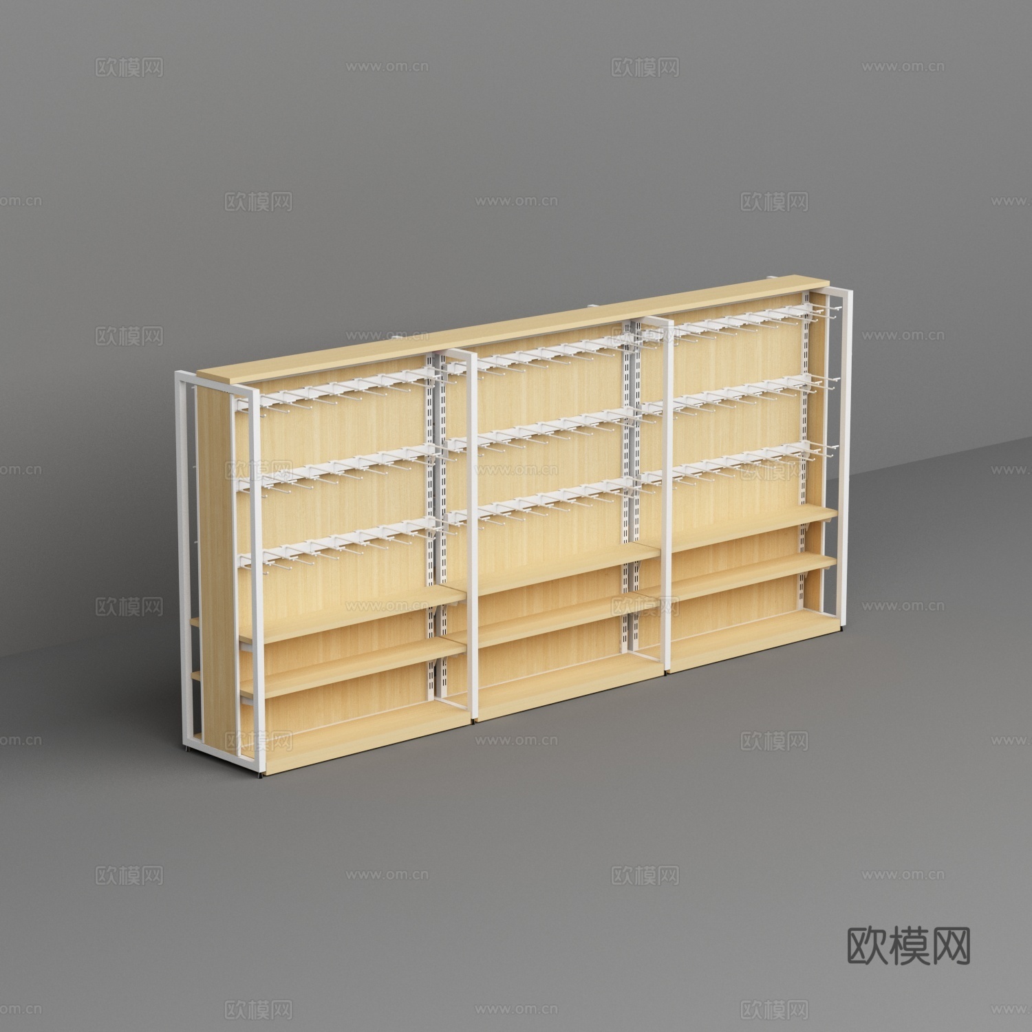 超市便利店挂件货架3d模型