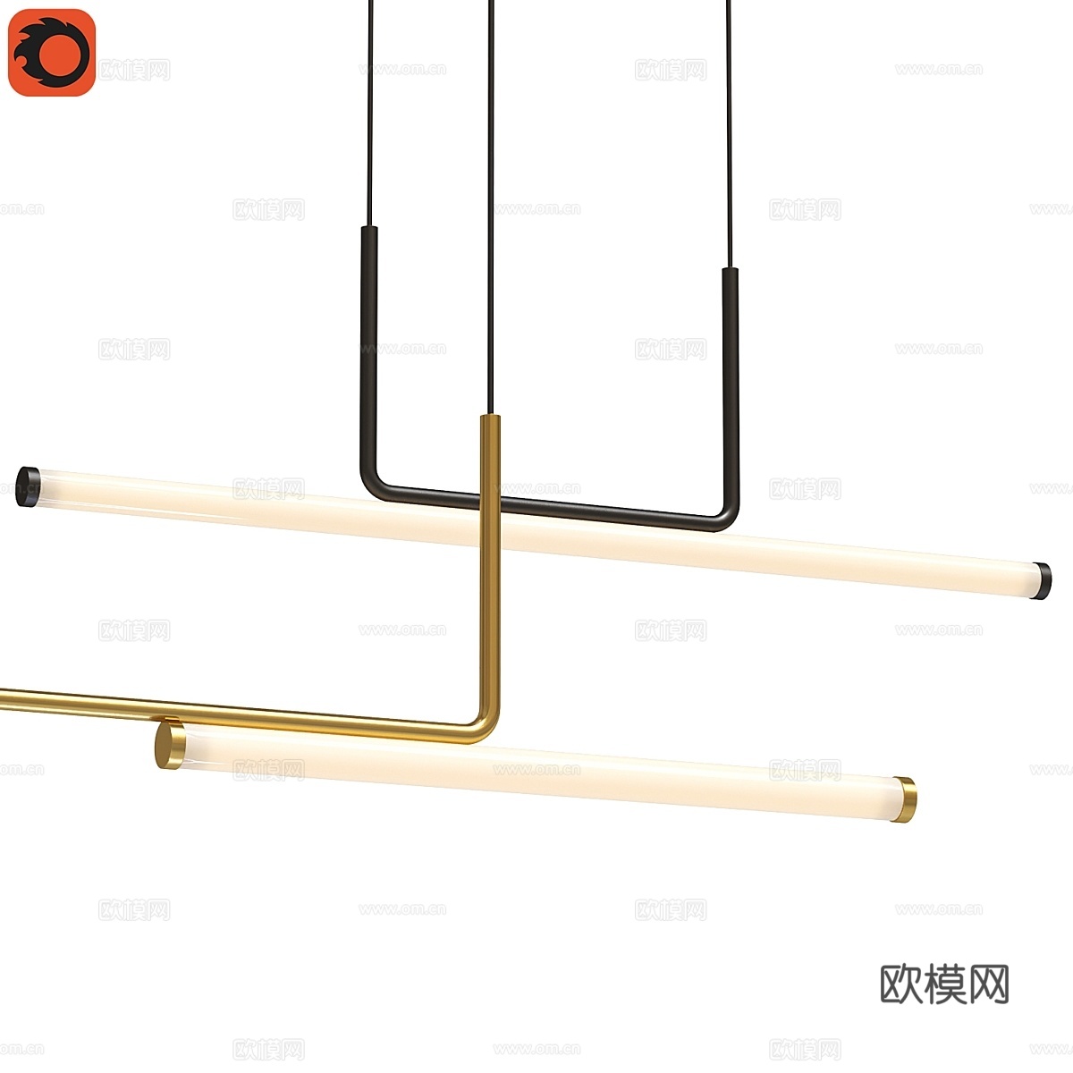 Vesper 线性吊灯3d模型