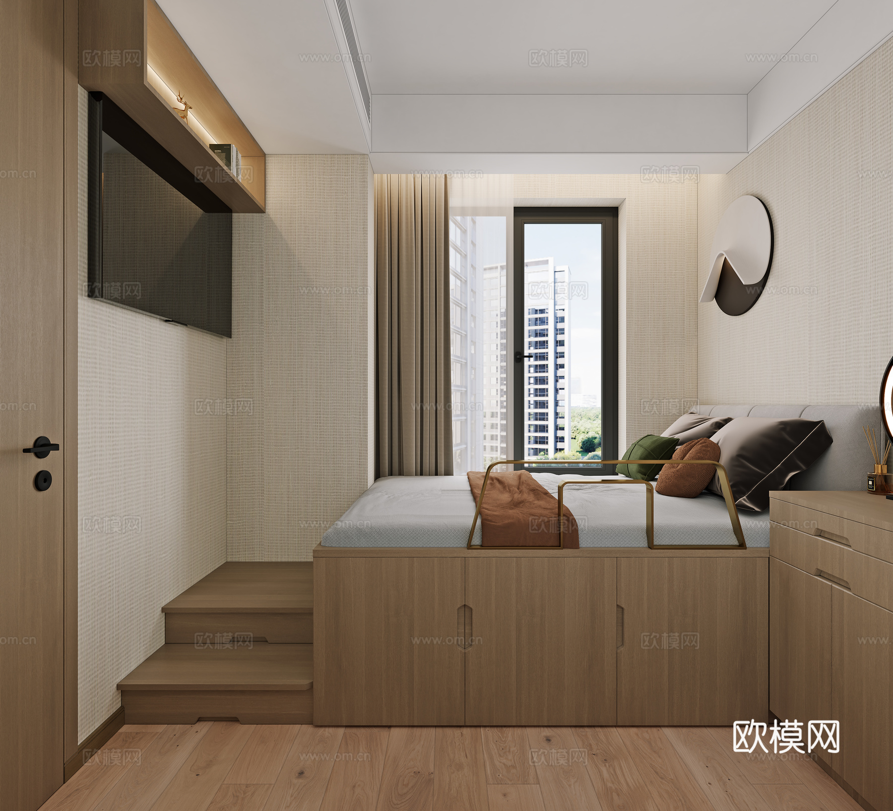 榻榻米 儿童房 榻榻米儿童房3d模型