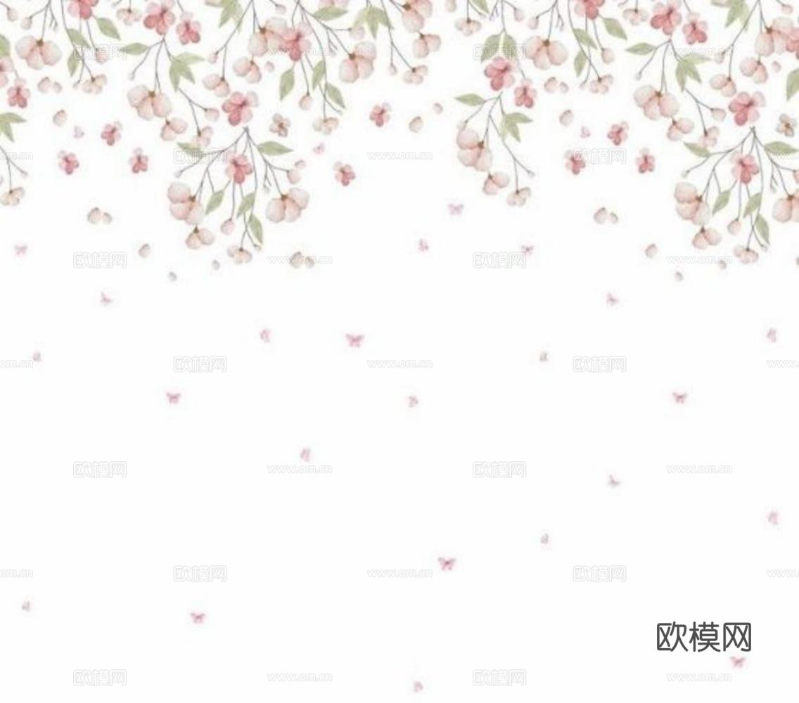 儿童房粉色壁纸