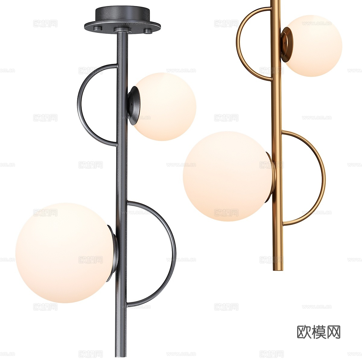 天花板灯 Stilfort 2138 02 02P Vine3d模型