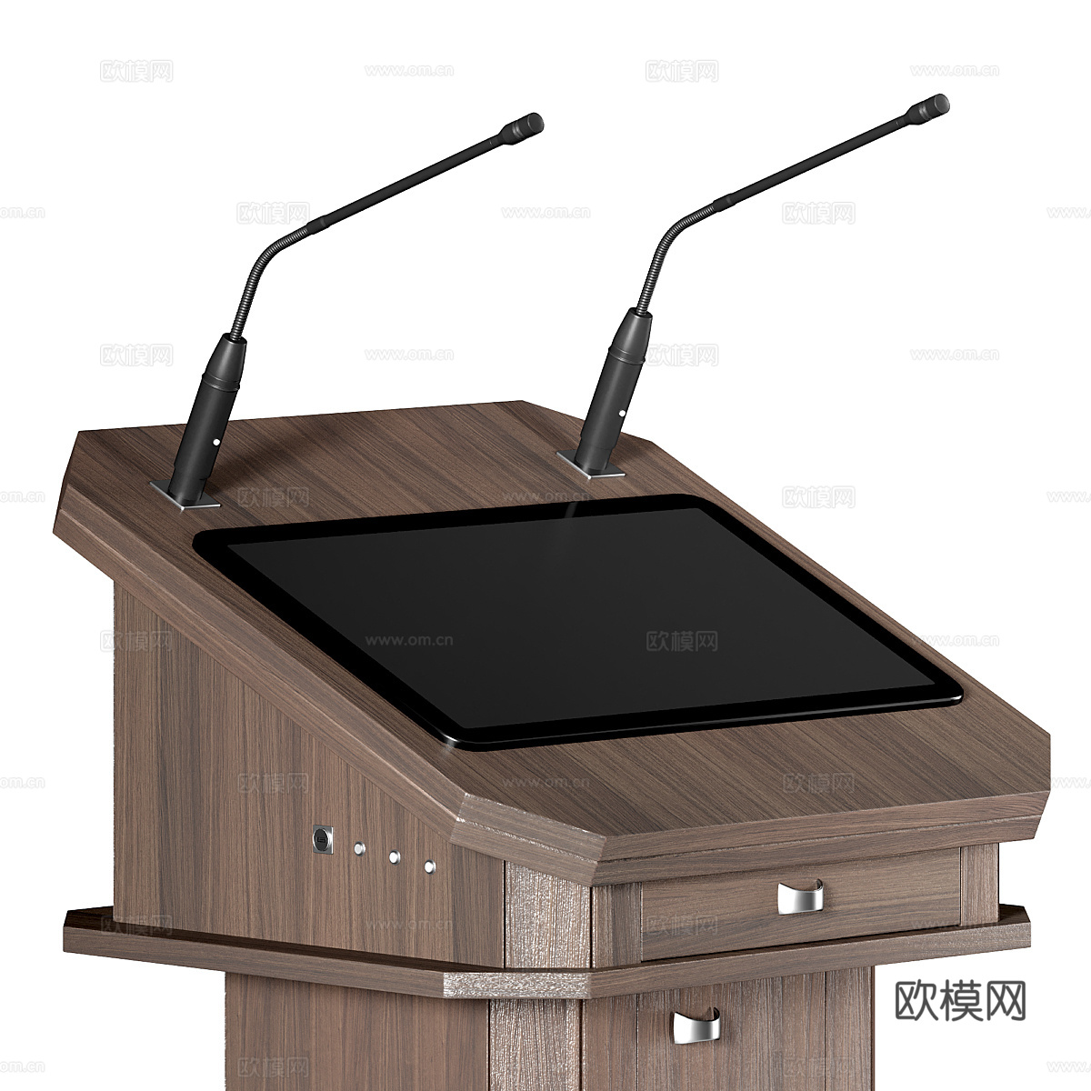 现代意式 Athena 互动式讲台3d模型