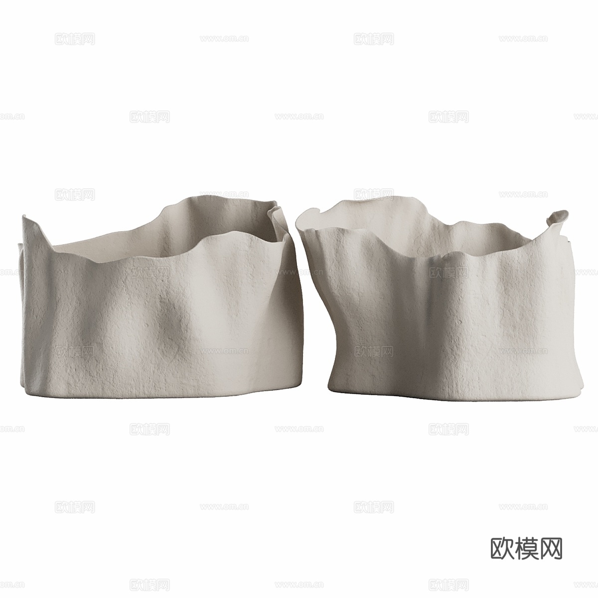 莱瓦德纳贾装饰的仙王座与仙后座花瓶3d模型