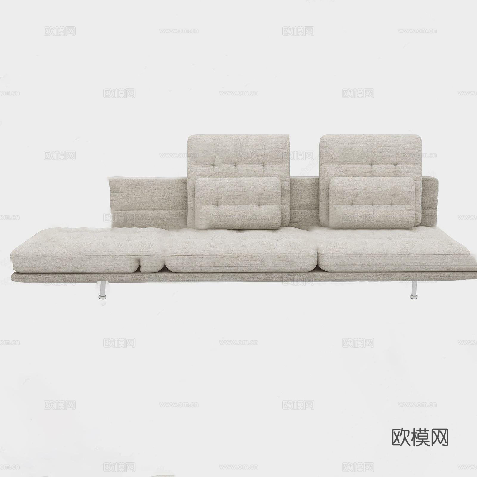 瑞士 VITRA 现代多人沙发 现代多人沙发 布艺沙发3d模型