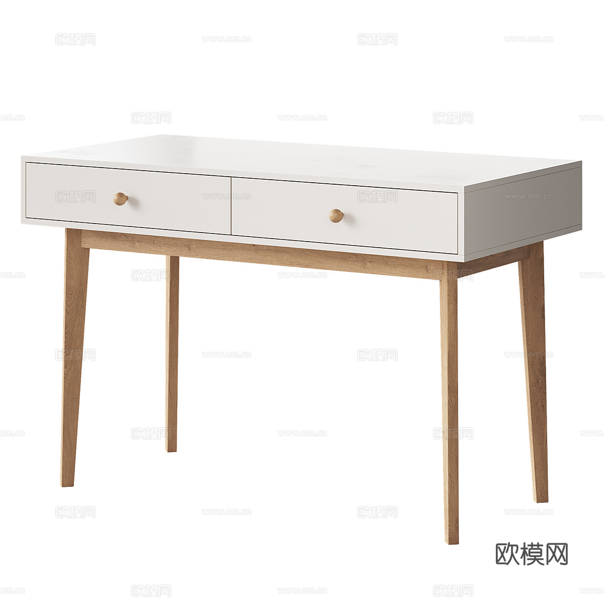 现代北欧书桌椅3d模型