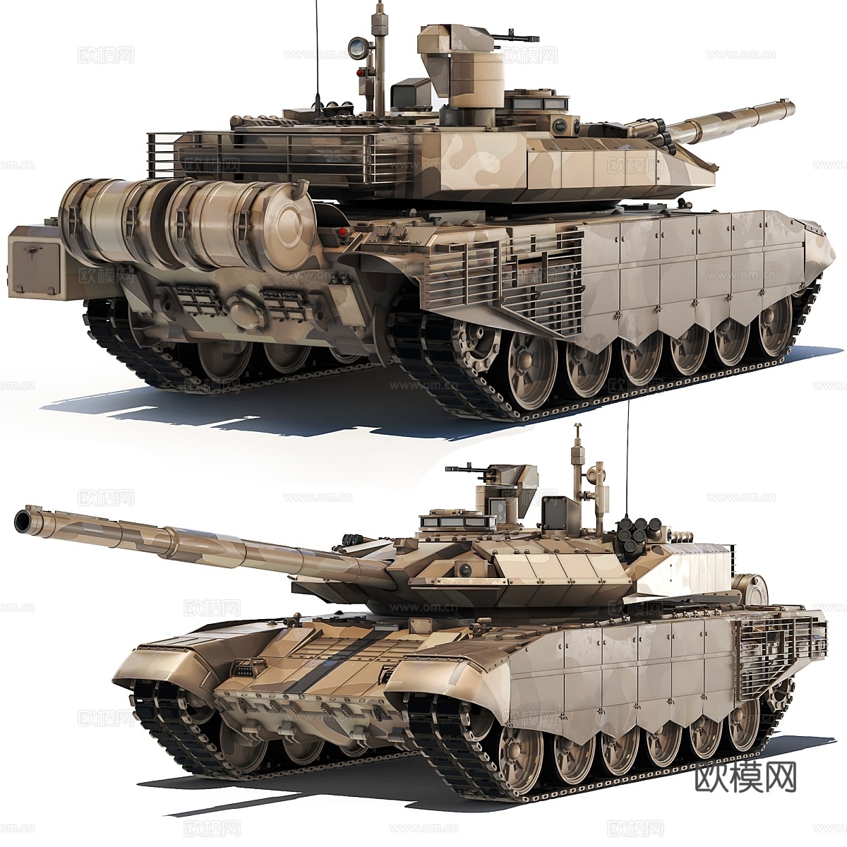 坦克T-90SM 20203d模型