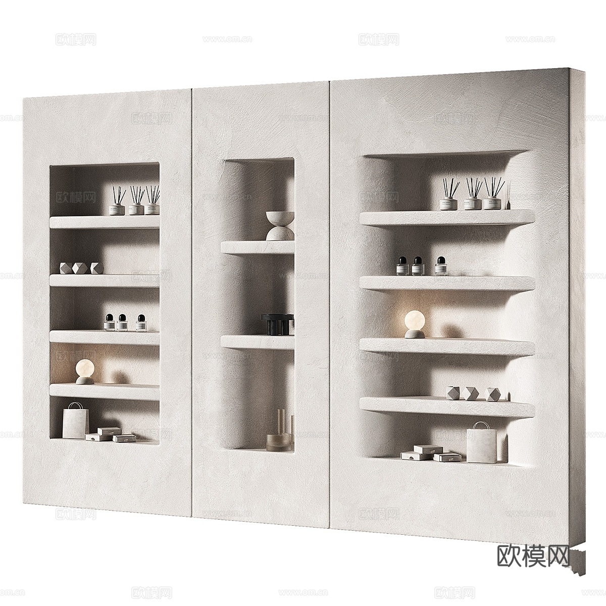 层架套装 7. 壁龛装饰层架3d模型