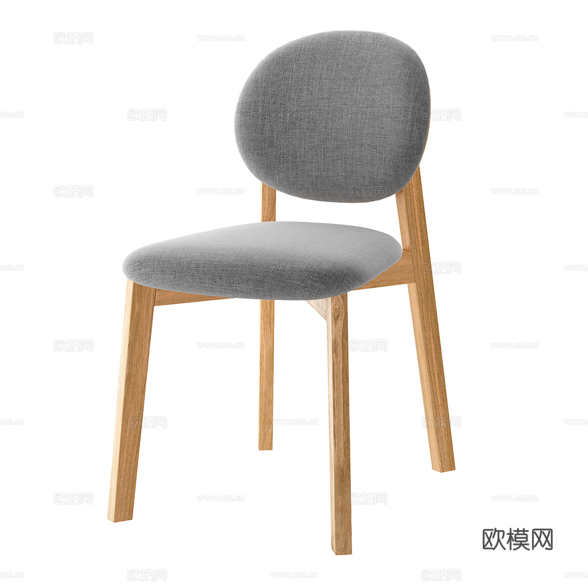 北欧简约单人椅子 椅子 简约椅子 休闲椅子 凳子3d模型
