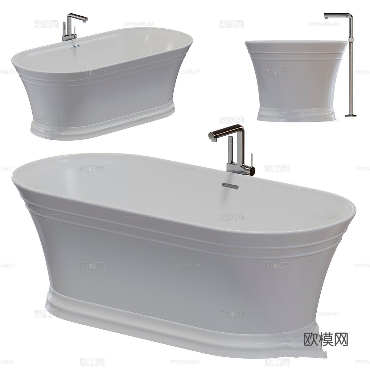 亚克力浴缸 BelBagno BB402-1700-7903d模型