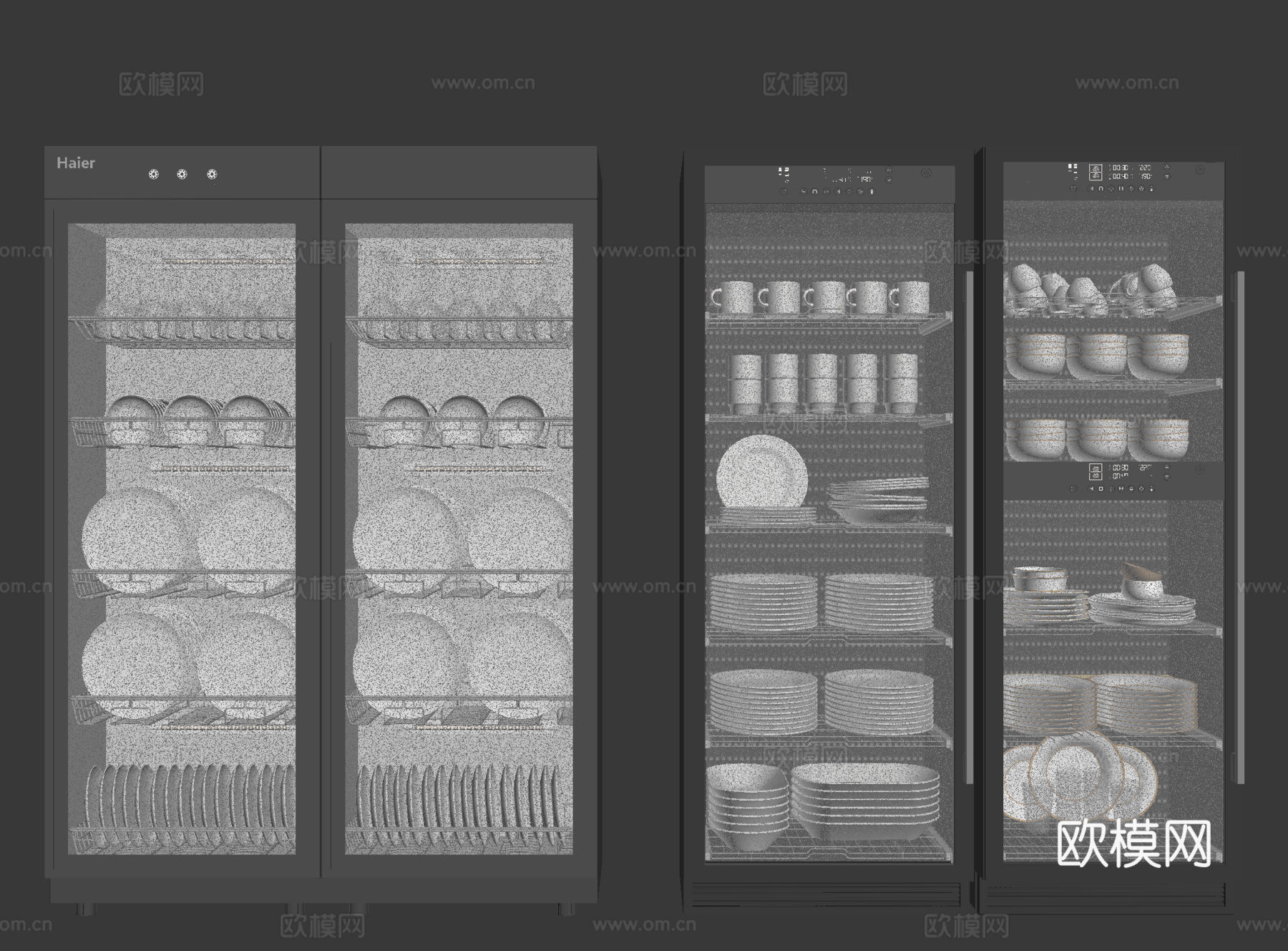消毒柜 餐具柜su模型