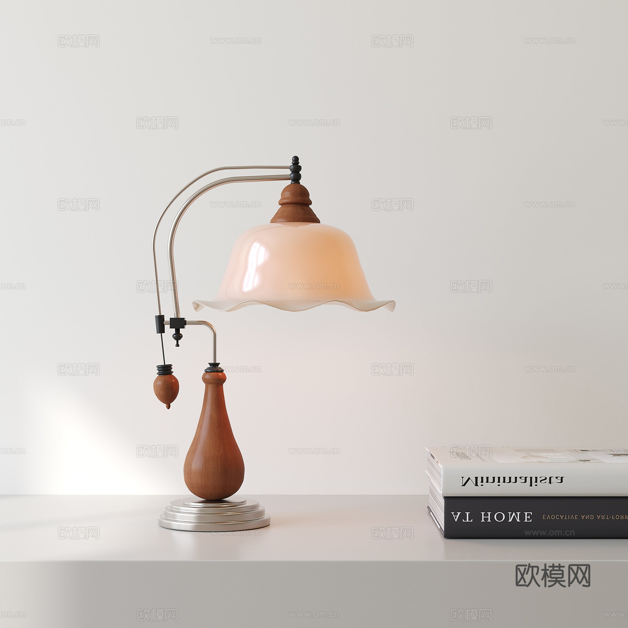 法式复古台灯su模型